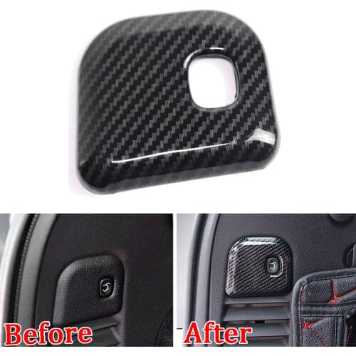 ABS Carbon Fiber Interior Rear Trunk Switch Button Cover Trim Fit For Jeep Grand Cherokee 2011- 2018 Accessories Car Styling