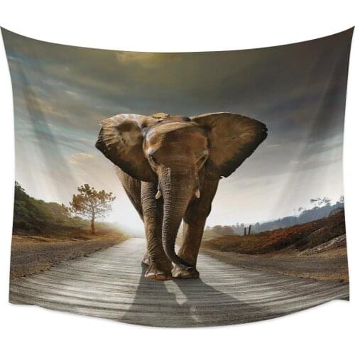 Africa Indian Elephant Wall Tapestry Home Wall Decor Tapestry Bedroom Tapestry Wall Hanging Picnic Mat Yoga Mat
