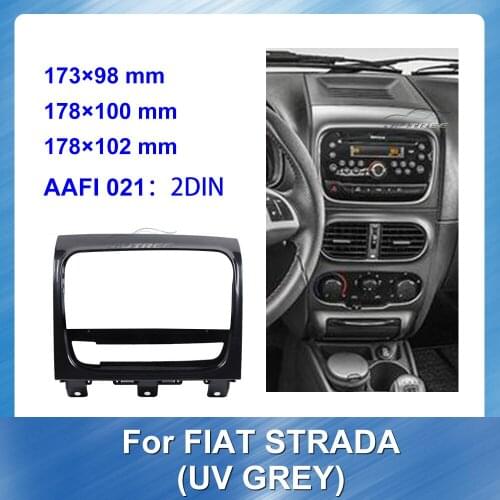 Car Audio Frame Fascia gps navigation fascia panel is suitable for FIAT STRADA DVD Panel Refitting Audio Cover Fascia Dash Panel