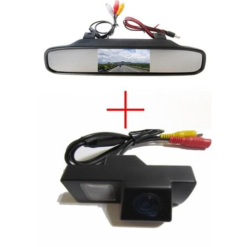 Wireless Color CCD Car Rear View Camera for TOYOTA LAND CRUISER 200 LC200/Toyota REIZ 2009,with 4.3Inch Rear view Mirror Monitor