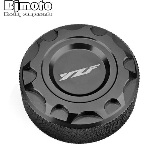 BJMOTO For Yamaha YZF R3 R25 MT-25 MT-03 R1 R6 Motorcycle CNC Cylinder Rear Fuel Brake Fluid Reservoir Cover Tank Cap