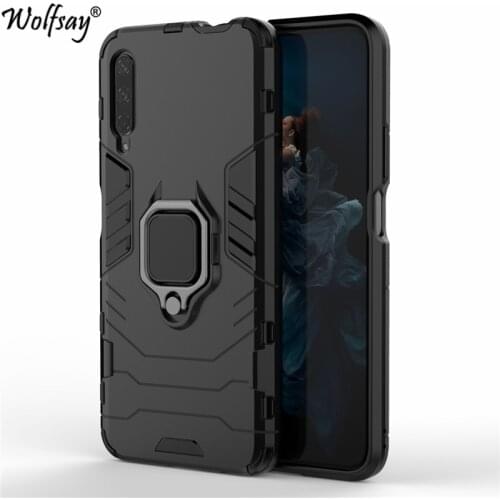 For Huawei Honor 9X Case, Honor 9X Pro Car Holder Armor Cases Hard PC & Soft Silicone Cover for Huawei Honor 9X (China) HLK-AL00