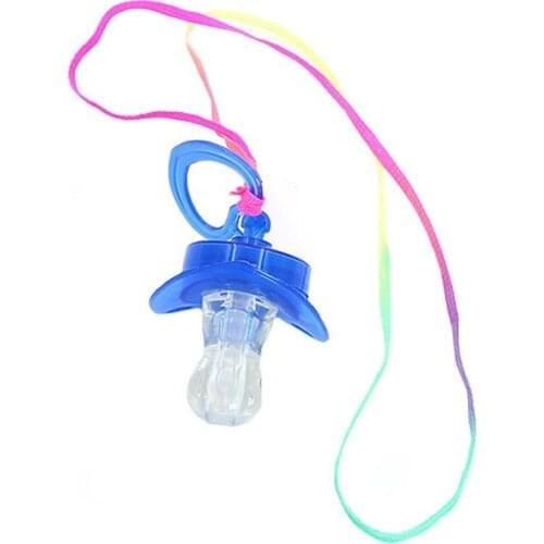2pcs/set Colorful Pacifier Whistle Glowing Toy For Party Decoration Parties Props Concert Whistle Light Supplies Random Color
