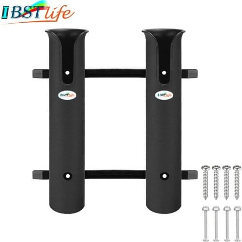 ABS Plastic Fishing Rod Pole Holder Portable Lightweight Fishing Rod Spinning Accessories Durable Tube Mount Bracket Socket Rack