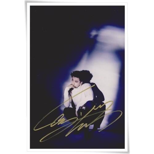 EXO-M Lay autographed photo SOLO Lose Control 4*6 inches freeshipping 11.2016 07