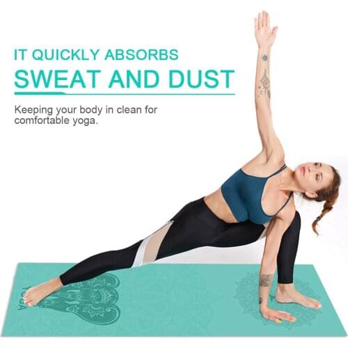 Microfiber Yoga Mat Quick-drying Double Sided Non-slip Blanket Portable Fitness Exercise Pilates Sweat Absorbent Gymnastics Mat