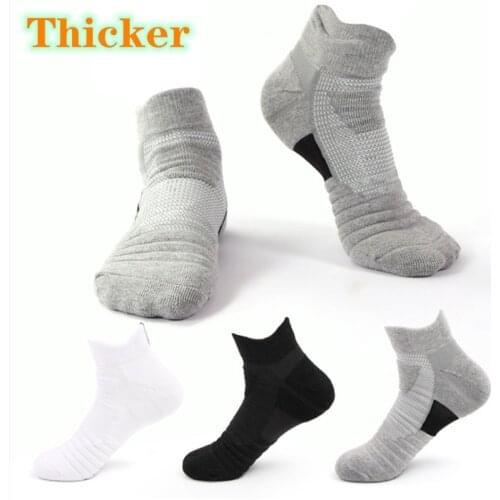 Mens thick cotton socks breathable crew sports hiking socks running riding basketball football socks 3 pairs of EU 39-45