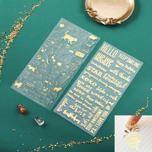 2pcs Alphabet Cat Glitter Epoxy Resin Decorative Stickers Engkish Letters Numbers UV Epoxy Resin Fillings for DIY Jewelry Making