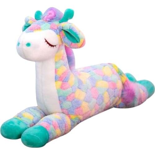 Wholesale 6pcs/lot High Quailty 40cm Colorful Sika Deer Plush Toys Soft Animal Giraffe Stuffed Doll Toys Gifts For Children