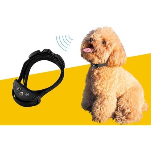 Pet Collar Electric Dog Training Collar Adjustable Anti-barking Collars Middle Small Dog 30S Auto Reset USB Charging Dog Trainer