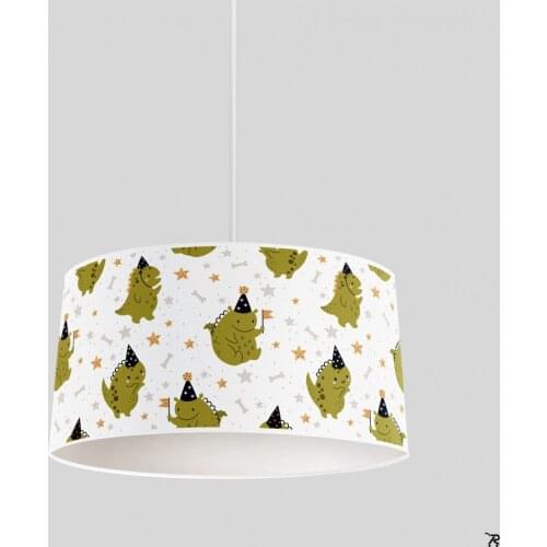 Hat Dinosaur Boy Printing Patterned Kids Baby Room Bedroom Light Pendant Lamp Chandelier