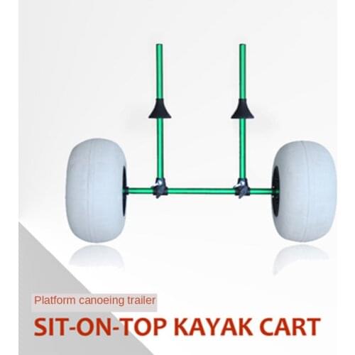 Foldable Upright Kayak Trailer Plunger Platform Type Beach Trailer