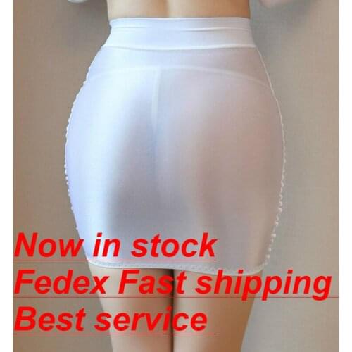 Women Sexy Transparent Mini Skirt High Waisted Tight Stretchy Bodycon Skirt Clubwear