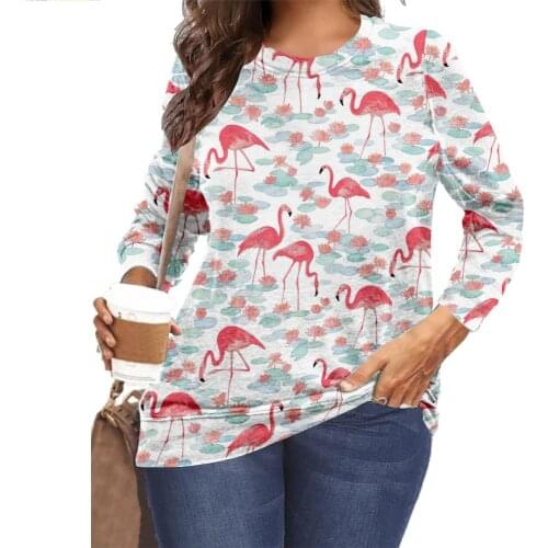 Spring Women Casual Fashion Pullover Autumn Vintage Animal Printed Lady T-shirts Elegant V-Neck Long Sleeve Tops Blouses