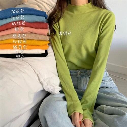 Woman Sweaters Chandails Sweater Fall/Winter Slim Knitted Turtleneck Womens Pullover Top