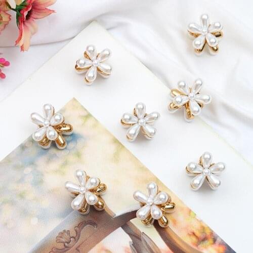 1pc Women Hair Clip Claw Crab Full Pearl Headwear Elegant Fashion Hairpins Headdress Girls Hairclips Hair Accessories Barrettes