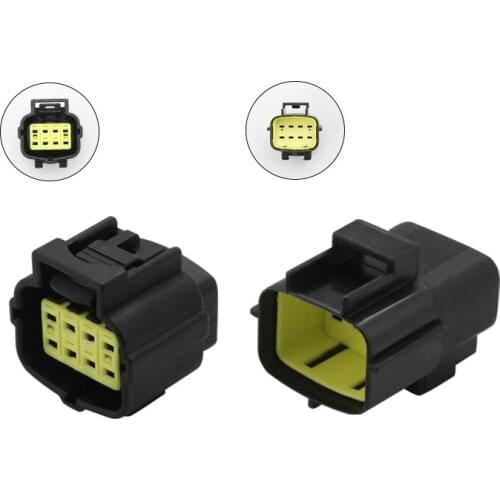 2 Sets 8 Pin Tyco AMP Denso Sealed Waterproof Wiring Connector Auto Plug For Yuchai Engine Oxygen Sensor 174984-2 174982-2