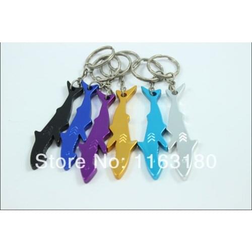 36 pcs/lot Beer Bottle Opener KeyChains ocean fish shape Aluminum Alloy Can Open Tools Promotion Gift-Free Shipping