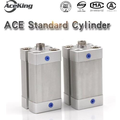 ACEKING The compact thin cylinder ACE12/16/20/25/32/40/50/63X5X10X15X25X30X35X45X50X55X75X100-S-B Air compressor compaction