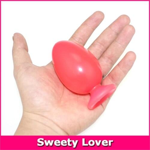 48mm Diameter Suction Cup Anal Toys Sex Egg Massager Anal Butt Plug Sex Toys Adult Sex Products for Men and Women Erotic Toys