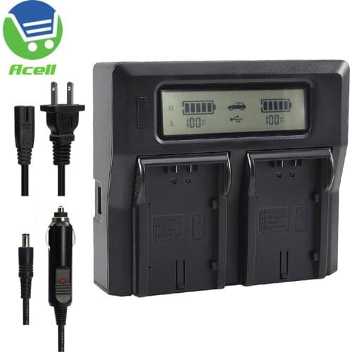 LCD Dual Battery Fast Charger For Panasonic AG-VBR59 VBR89 VBR118 VW-VBD29 VBD58 VBD78 VBD98 CGA-D54s D54 D54D CGP-D28S Battery
