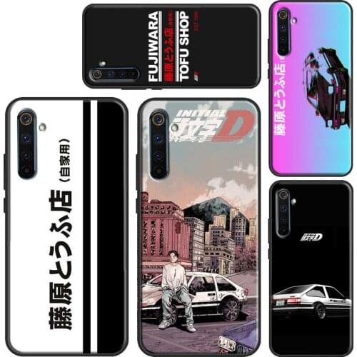 Anime Initial D Drift Case For Realme C3 X2 X7 X50 6 7 Pro Coque For OnePlus 8T 7 8 Pro Nord For OPPO A9 2020