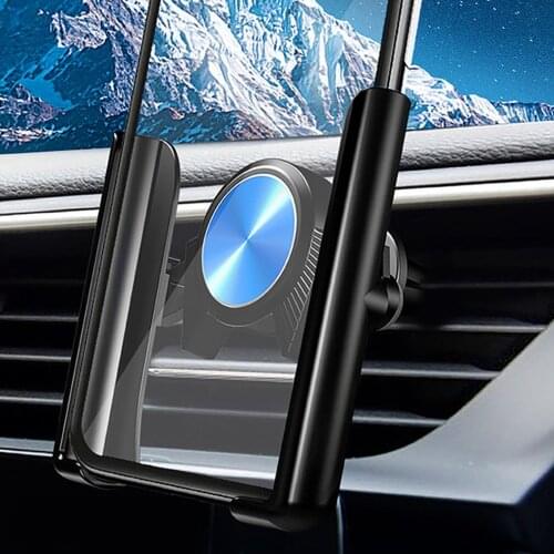 Dual Purpose Clip Style Mobile Phone Bracket Vehicle Air Outlet Rotatable Paste Style Navigation Bracket