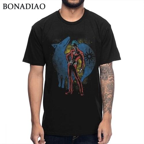 Ban Foxs Sin Of Greed Of The Seven Deadly Sins T Shirt Men Picture Custom Round Neck Natural Cotton Plus Size Tee Shirt