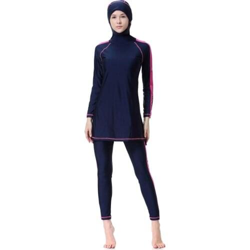 Full bathing suits woman islamic maillot de bain musulman femme swimsuit three piece womens swimwear novelties burkini vestido