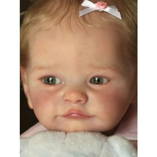 20 Inch Bebe Reborn Tobiah DIY Blank Kit Reborn Baby Dolls Lifelike Newborn Bebe Vinyl Unpainted Unfinished Parts Toys For Child