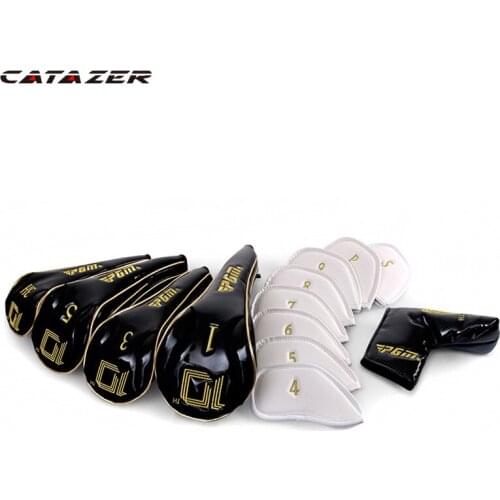 New Golf Iron Head Covers with Magnetic Closure PU Romaro Golf Irons Set Covers for Man Women