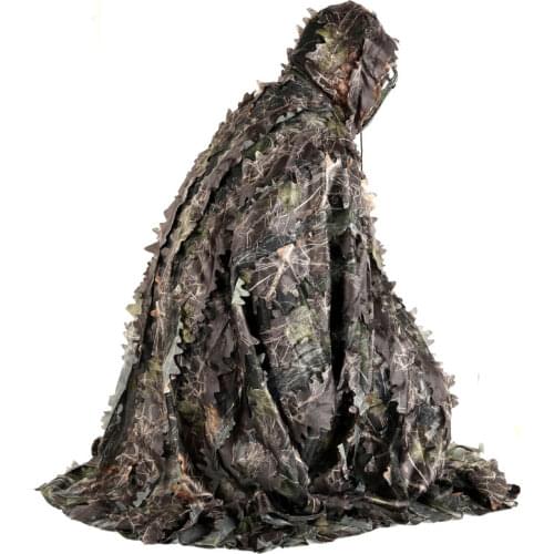 New Hunting Clothes 3D Maple Leaf Bionic Ghillie Suits Yowie Sniper Birdwatch Airsoft Camouflage Clothing Hunting Outfit