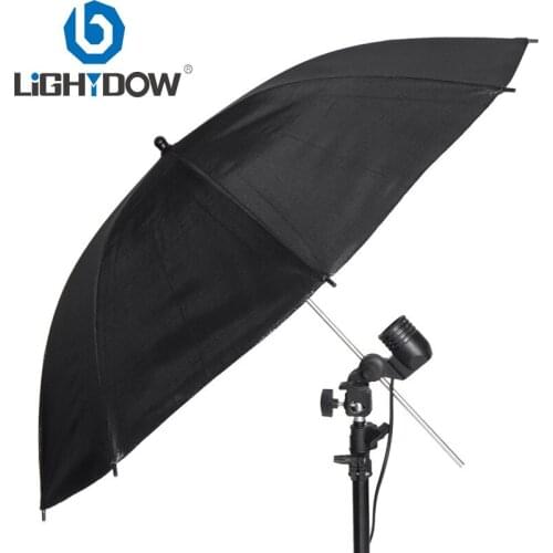 Lightdow 2PCS/LOT 33" Inch 83cm Pro Studio Reflector Black Silver Soft Diffuser Umbrella for Photo Studio Accessories