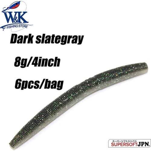 Worm Lure 10cm 6pcs/bag Jig Head Fishing Lures Leurre Accessory Wrom Lure Simulated Earthworm Neko Rig Lure