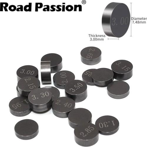 Road Passion 47pcs Motorcycle 7.48mm 7.48 mm Diameter Valve Shims For Kawasaki W650 KX250F KX 250F KLX300R KLE650 EX650 EX250F