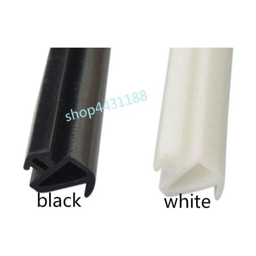 10 M silicone sealing strip door and window soundproof waterproof and windproof sealing strip black and white two colors