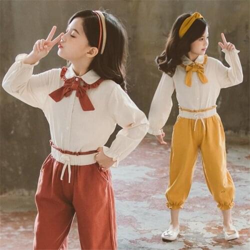 Girls Clothes Sets Autumn Spring Long Sleeve Tops + Pants 2pcs Tracksuit Children Clothing Set Kids Outfit Kids Clothes Girls