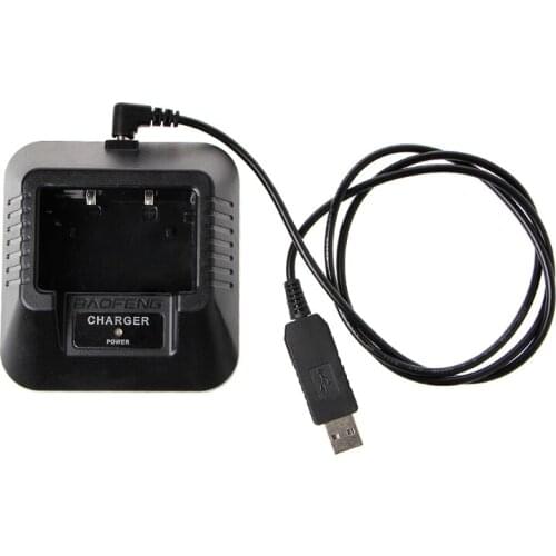 UV-5R USB Battery Charger for baofeng UV-5R UV-5RE DM-5R Walkie Talkie Ham Radio M5TE