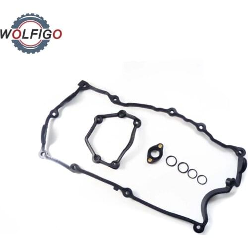 WOLFIGO Engine Camshaft Adjuster Seal Gasket Cylinder Head Cover Gasket & O-Ring Kit 15-37293-01 11120032224 for BMW X3 Z4 E90