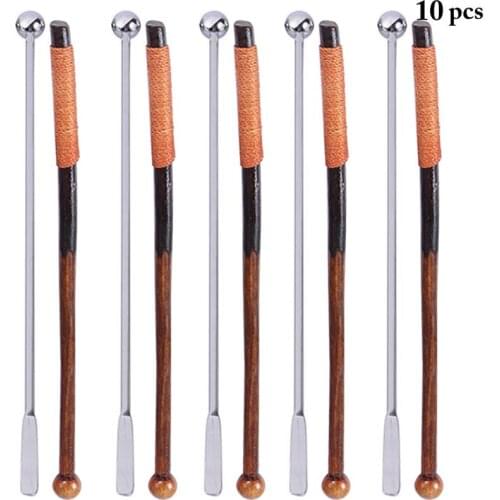10pcs/set Swizzle Stick Multipurpose Swizzle Stirrer Drink Stirrer Cocktail Pick Bar Tools Accessories