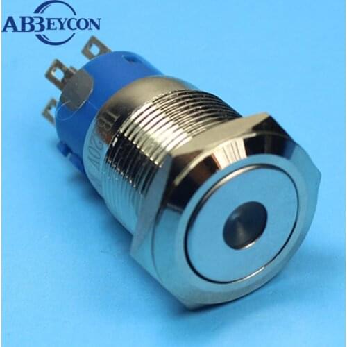 19134 latching19mm power character illuninated flat head 1NO1NC/2NO2NC metal button switch logo switch