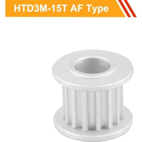 3M 15T Timing Pulley HTD3M Type Synchronous Pulley Wheel 11mm/16mm Belt Width 4/5/6/6.35/8mm Bore Tooth Belt Pulley