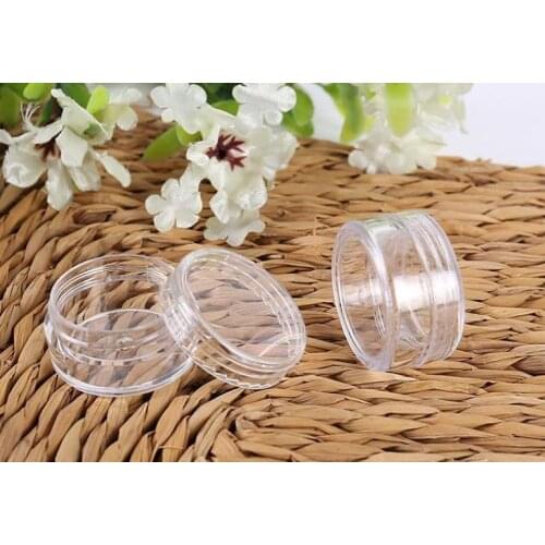 5G Portable Empty Plastic Cosmetic Cream Jar Pot Eyeshadow Makeup Face Cream Container Free Shipping