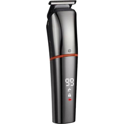 6 IN 1 Electric Led Digital Display Men Clippers Hair Strong Power Barber Razor