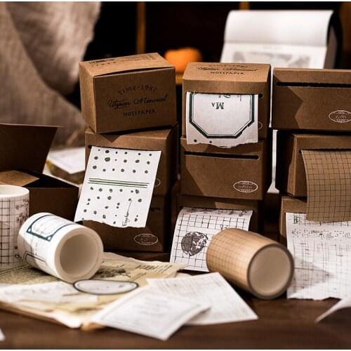 8boxes/LOT utopian Memorial series retro creative message paper material paper memo pad