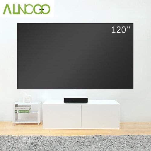 ALINCOO 120inch ALR Screen Black Gate Ultra Short Focus Anti Light Curtain Narrow Frame Curtain for Xiaomi Laser Projector etc