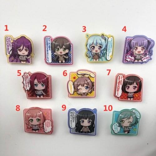Anime BanG Dream! acrylic keychain Key Ring Race Straps cosplay