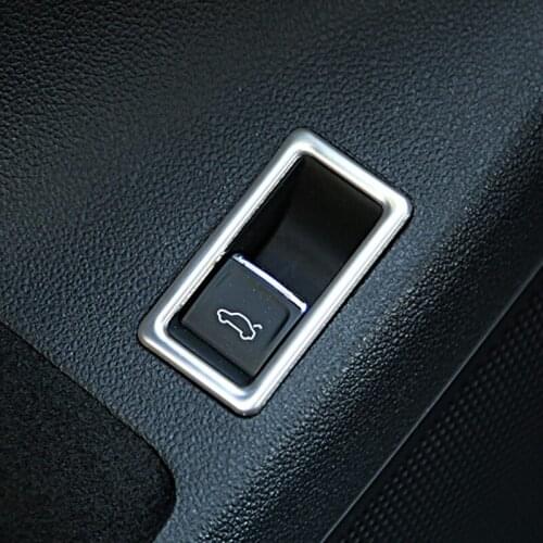 Car stainless steel Rear Trunk Switch Button Decorative Cover Trim For VW Jetta MK6 2012 - 2015 Car accessories