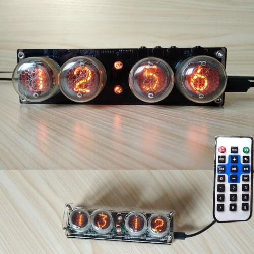 DYKB Digital Nixie Tube Clock QS30-1 ZM1020 Vintage Retro Desk Table + remote FOR SZ3-1 ZM1020 Z2560M Tube / 5V TO 170V Boost