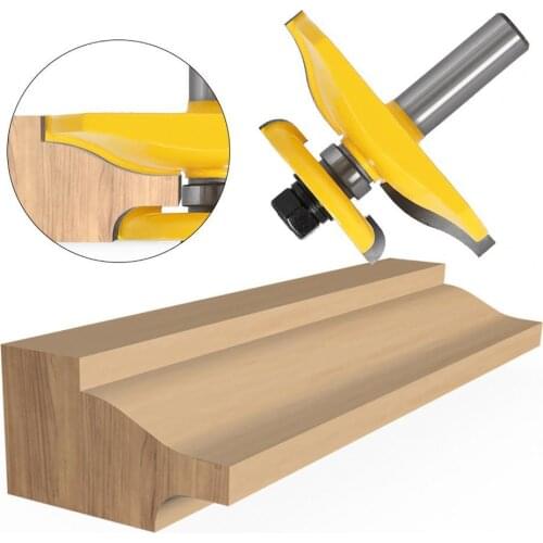 Woodworking Cutter Double Sided Wear-resistant Hard Alloy Raised Panel Router Bit Solid Wood Gate Knife for Stile Cabinet Door